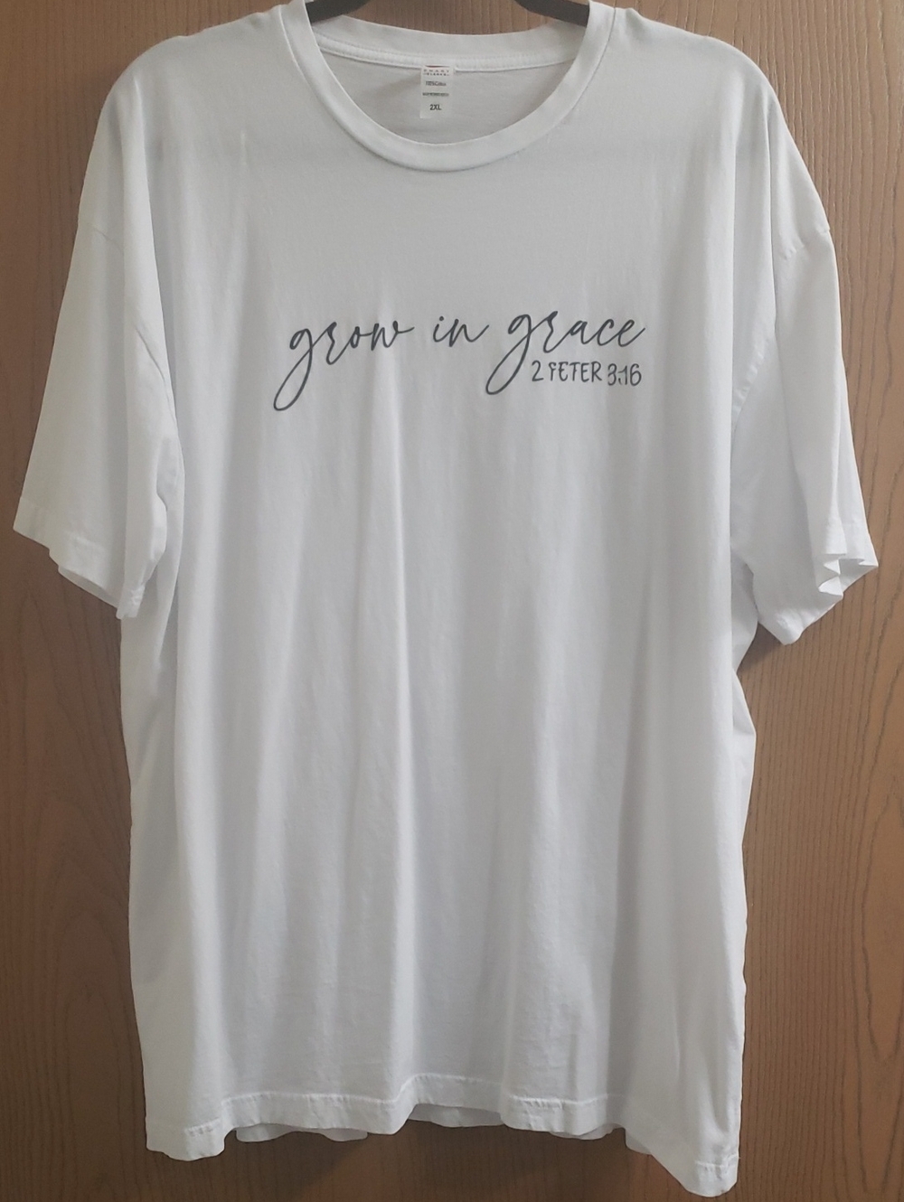 White "Grow in Grace" Graphic Tee